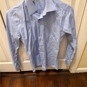 Classic Light Blue Button Down Shirt for Kids